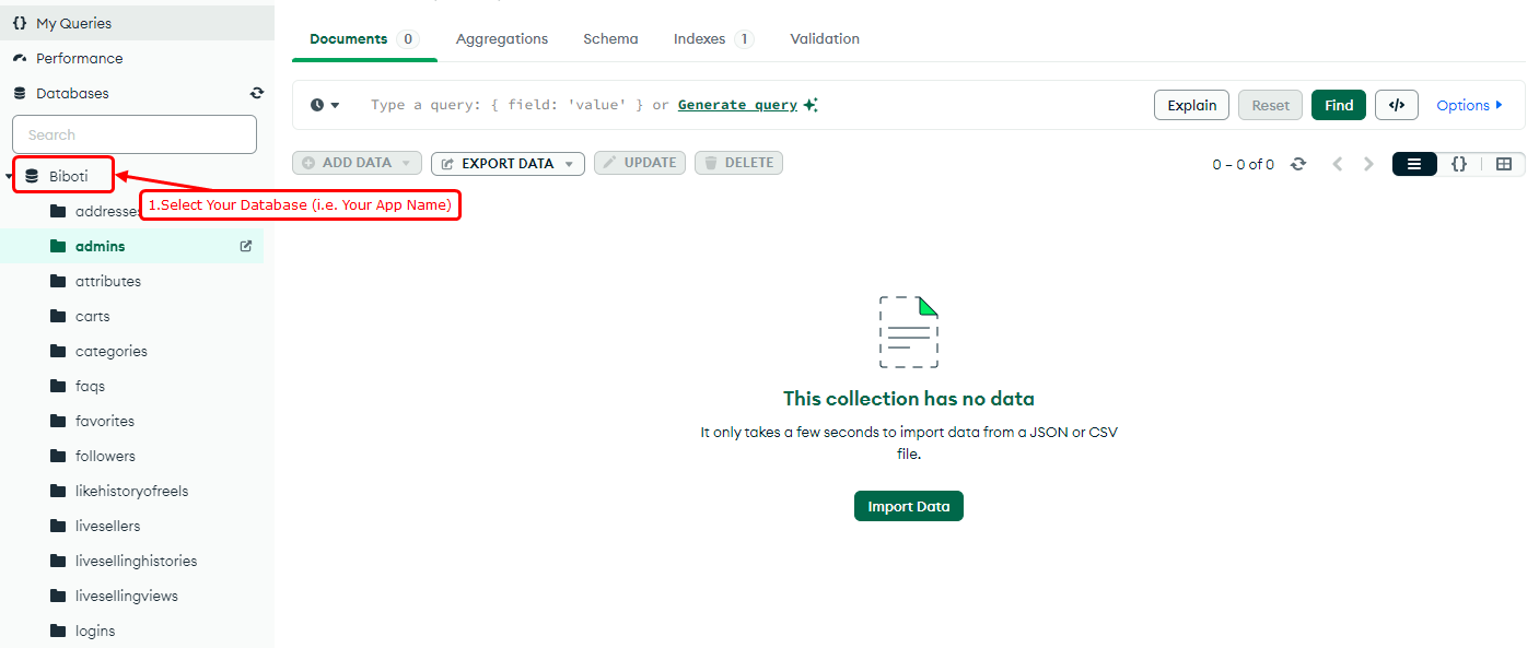 Connect to Database