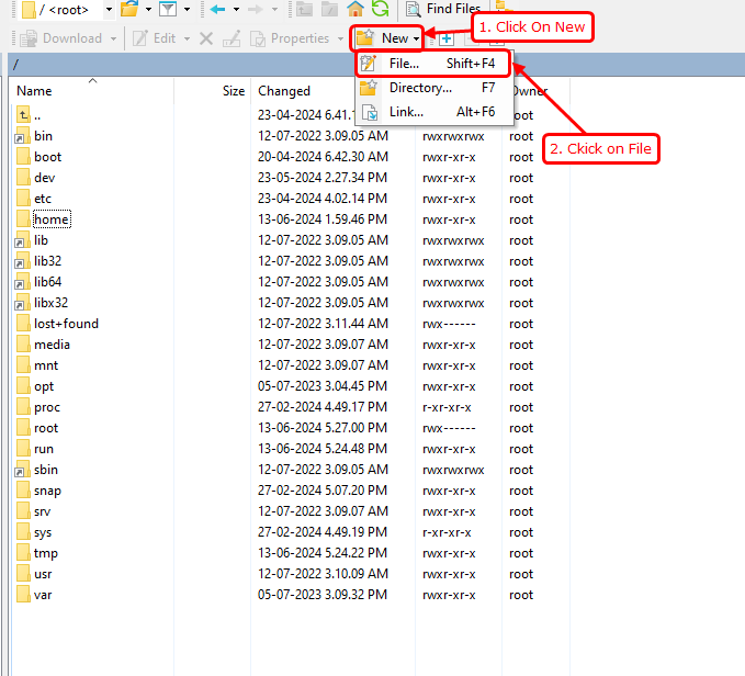 Create New File